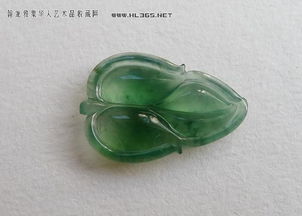 翡翠A貨玻璃種熒光葉 自然與工藝的完美邂逅，正品保障值得收藏